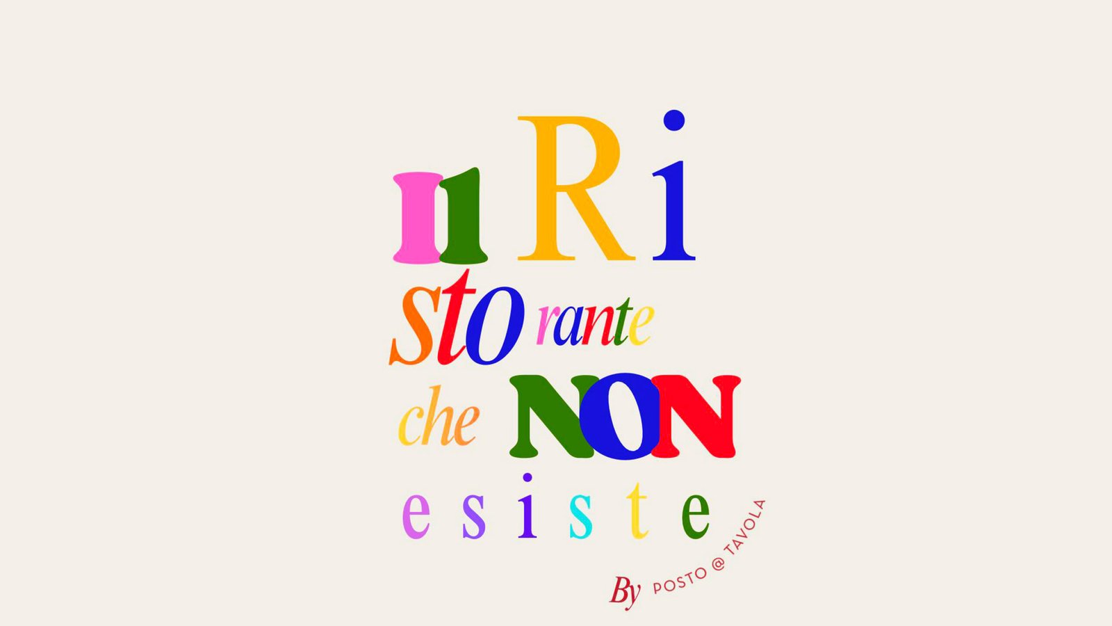 il ristorante che non esiste by posto a tavola logo